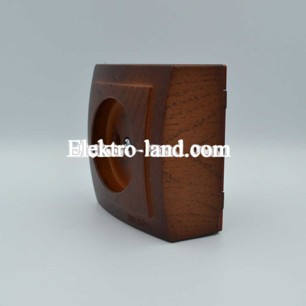 Розетка Nilson Themis 1-я без заземления орех  (26271015)